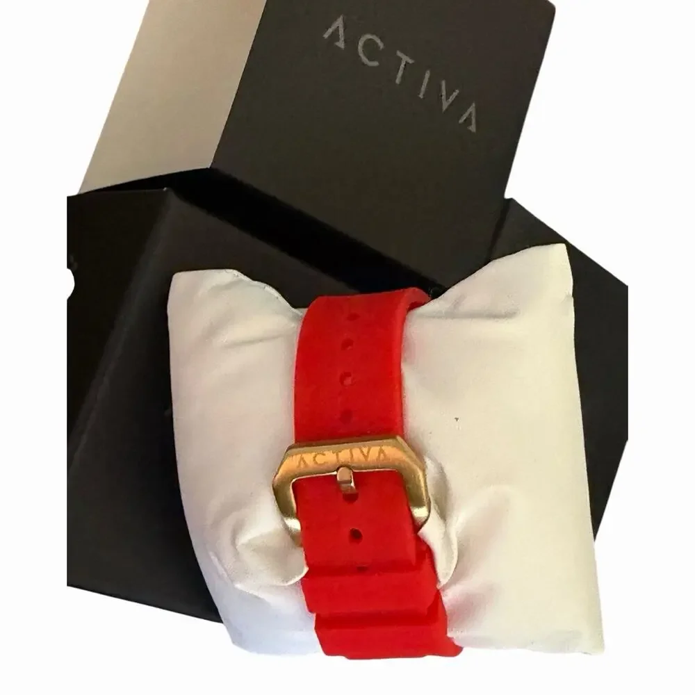 Activa x Invicta Men’s Skeleton Watch ACW2305-019 Red Case Black Dial NIB 50M - Picture 6 of 14